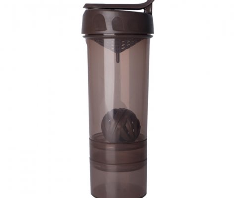 600ml shaker bottle with compartment