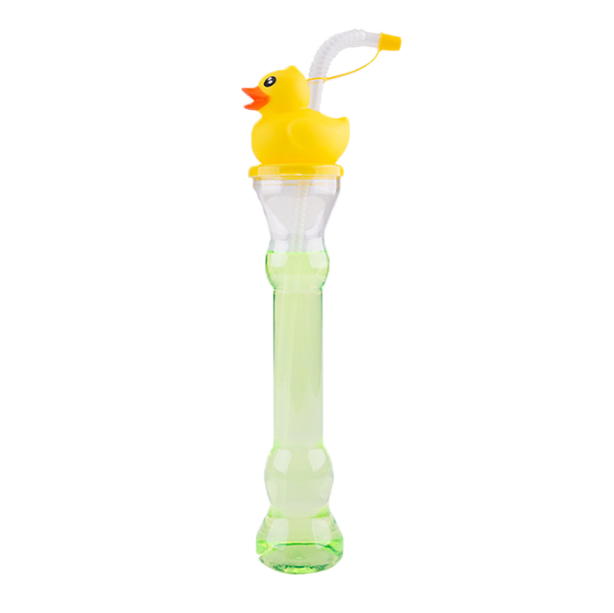 Plastic Yard Cup Yellow Duck Ice Slush Yard Long Neck Drinking Cup