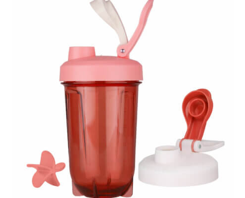 Capsule Shape Easy Mixing Clear Shaker Bottle