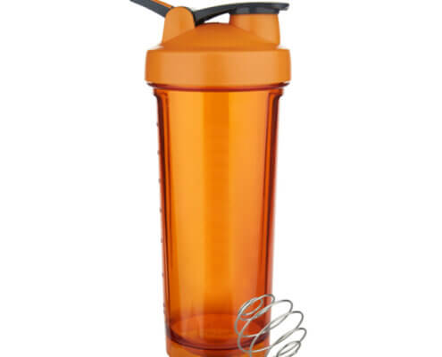 24oz. Plastic shaker bottle with mixer