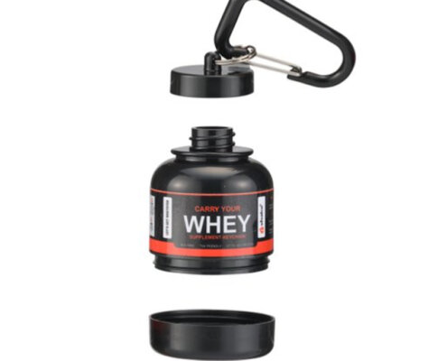 Keychain Portable Protein Powder Container